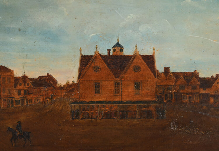 The painting of Wokingham Guild Hall.