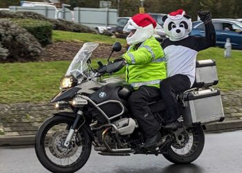 Earley Panda taking part in the Reading Toy Run Picture: Steve Prior