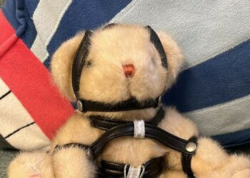 An inappropriate toy received by First Days Children's Charity, is a reminder of the importance of asking givers not to wrap their donated gifts for children. Picture: First Days