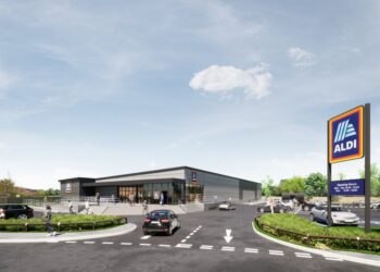 A CGI of the proposed store that Aldi hopes to buildin Winnersh Picture: Aldi