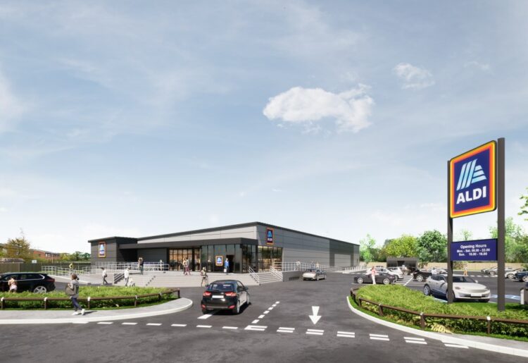 A CGI of the proposed store that Aldi hopes to buildin Winnersh Picture: Aldi