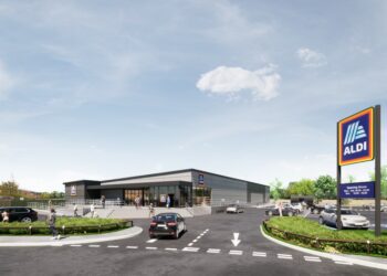 A CGI of the proposed store that Aldi hopes to buildin Winnersh Picture: Aldi