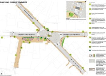 The plans for Caluifornia Crossroads. Credit: WBC.