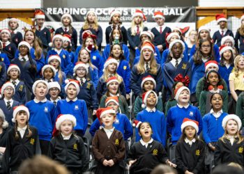 Children from schools across Wokingham Borough were the stars of the show at a Christmas carol concert. Pic; Stewart Turkington.