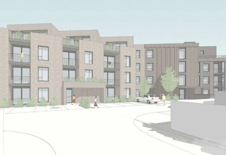An artist's impression of the Latimer Road flats. Credit: Alistair Downie.