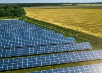 An example of the type of solar panel proposed at Heathlands Farm. Credit: OSP Architecture.