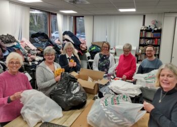 Volunteers at The Cowshed. Credit: LDRS..