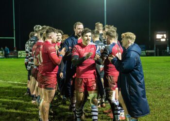 Drew Humberstone leads Rams off at the final whistle