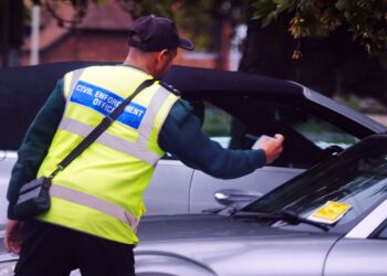 Parking enforcement officers in Wokingham.