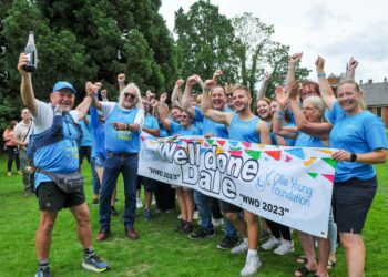 The Ollie Young Summer Fun Day on Sunday.Dale Thomas just finishes his 20 Day multi marathon walk at the Fun Day to raise money for the Ollie Young Foundation.
