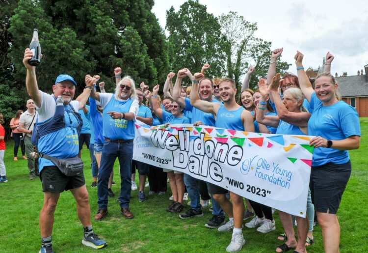 The Ollie Young Summer Fun Day on Sunday.Dale Thomas just finishes his 20 Day multi marathon walk at the Fun Day to raise money for the Ollie Young Foundation.