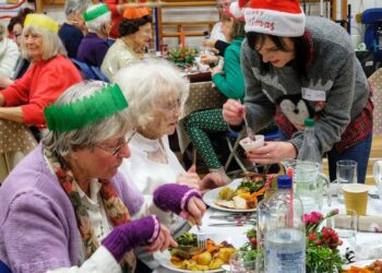 Link Visiting Scheme Christmas Day lunch. Pic: Andrew Batt.