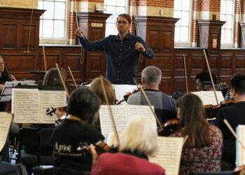 Members of the Aldworth Philharmonic Orchestra in rehearsal ahead of evening concert at the  Great Hall, University of Reading on Saturday, October 21 Picture: Dijana Capan/DVision Images