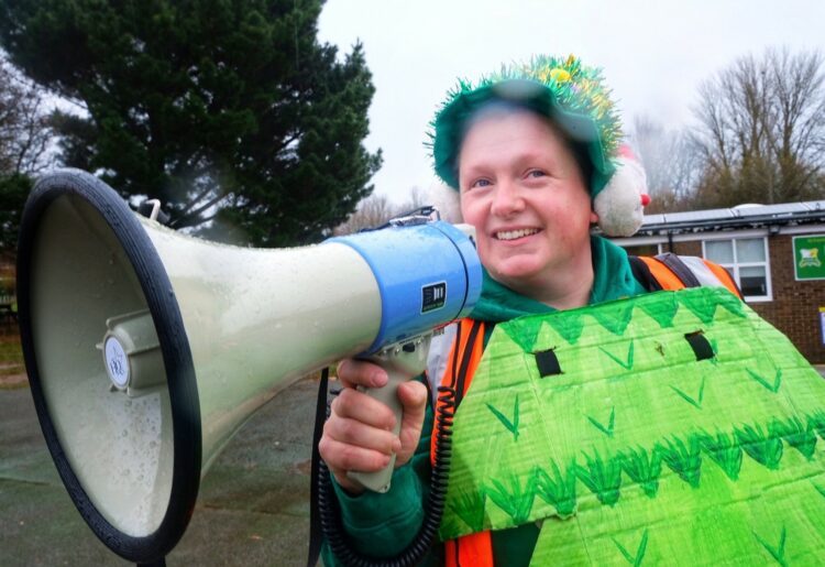 Emmbrook Jingle Jog. Christine Leddy.. pic: Andrew Batt.