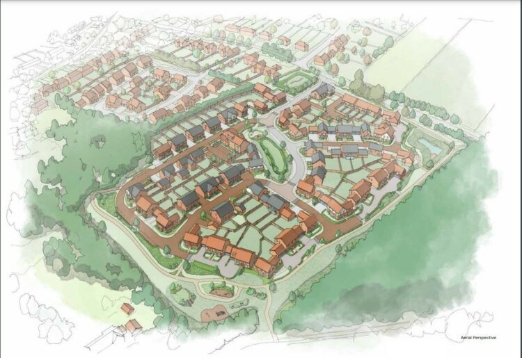 The Croudace Homes proposal for 81 homes in Swallowfield (Credit: Croudace Homes)