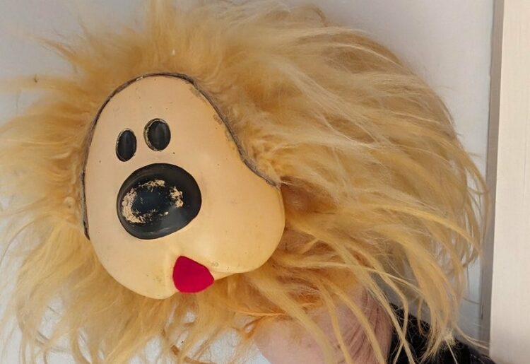 A much loved Dougal puppet had a makeover, thanks to a volunteer fixer at Woodley Repair Cafe. Picture:  Woodley Repair Cafe.