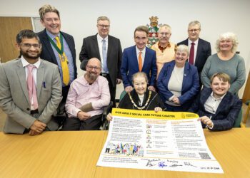 The signing of the Adult Social Care Future Charter. Pic: Stewart Turkington.