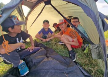 A week under canvas is a highlight of the year's events for older group members. Picture: 1st Woodley Boys Brigade