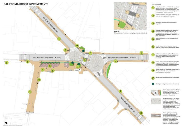 The plans for Caluifornia Crossroads. Credit: WBC.
