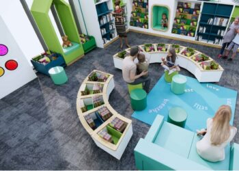 The new Wokingham Library at Carnival Hub Picture: Wokingham Borough Council