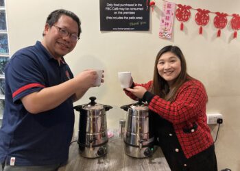 Celebrating Lunar New Year with Chinese tea at FBC. Picture: Emma Merchant