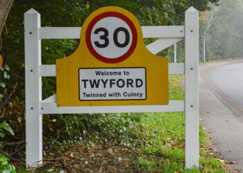 One of the new signs entering Twyford Picture: Steve Smyth