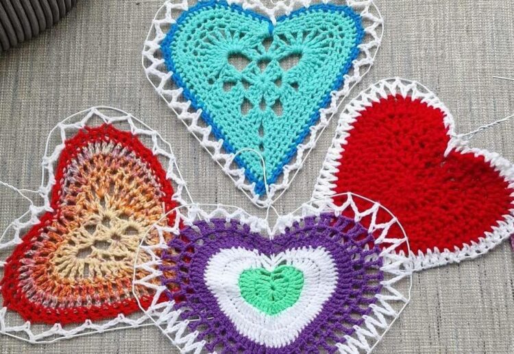 Crocheted hearts on the First Days Heart Trail have been taken. Anyone who knows where they are is asked to contact First Days. Picture: Gaynor White.