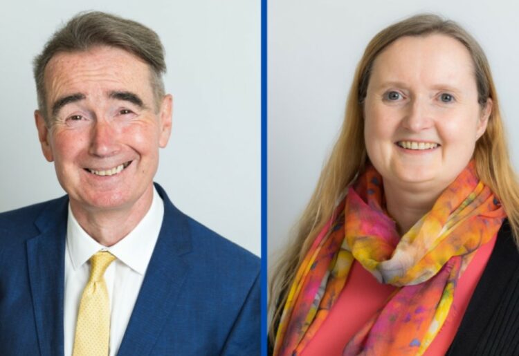 Leader of the council, Cllr Stephen Conway, and executive member for equalities, inclusion and fighting poverty, Cllr Rachel Bishop Firth.