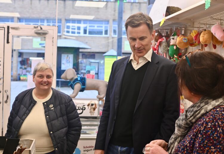 Pauline Jorgensen with chancellor Jeremy Hunt Picture: Wokingham Conservatives