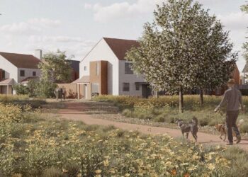 A CGI of what the 148 home development at Three Mile Cross south of Reading. Credit: Re-Format.