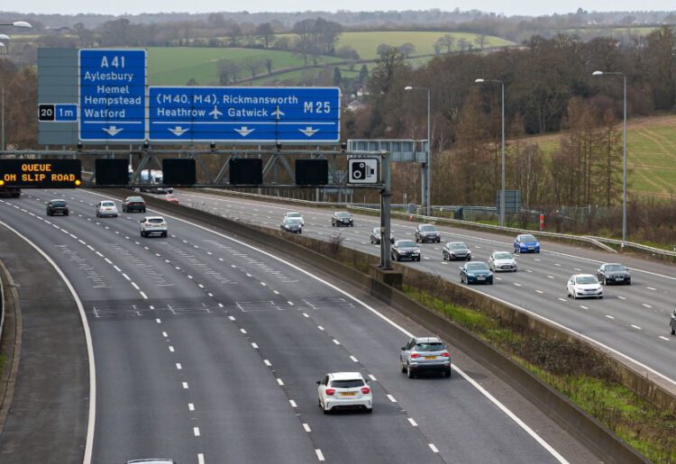 The M25 is one of the motorways in the south east Picture: Via ORR