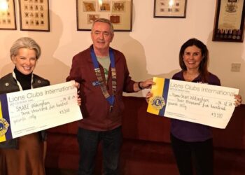 Wokingham Lions have presented donations to charities it has supported following its Winter Carnival