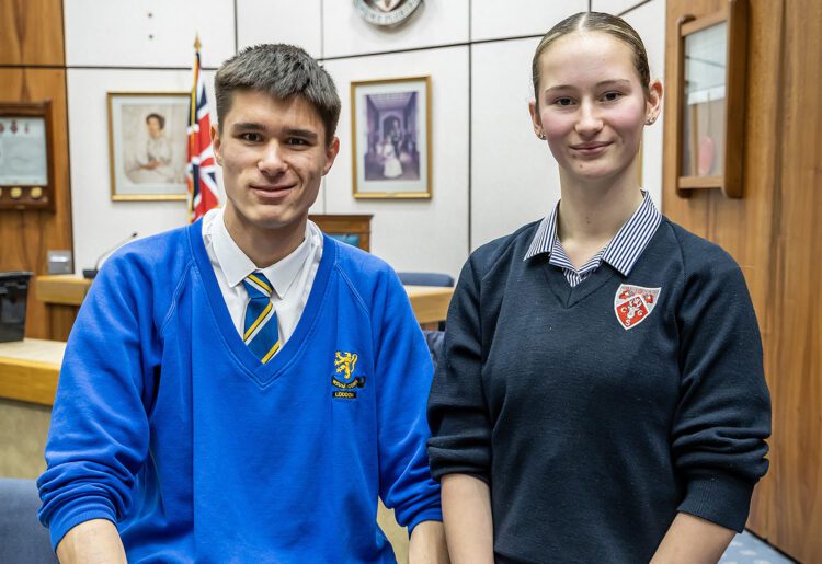 Maya Guelbert and Will Hunt. Pic: Stewart Turkington.