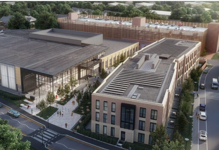 An architect's impression of the Carnival Hub development Picture: HLM Architects
