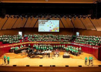 Chilren from a previous WASMA performance, at Reading's Hexagon Theatre. Picture courtesy of The Hexagon Theatre