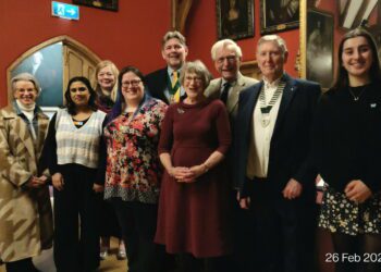 Unicorn member Gerry Mortimore presented donations from Wokingham Firework Spectacular to eight charities. Picture: Windsor Forest Unicorn Club