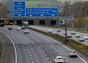 The M25 is one of the motorways in the south east Picture: Via ORR