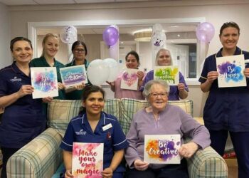 Residents and staff at Austen House Care Home celebrated International Women's Day with a tea party. Picture: Austen House