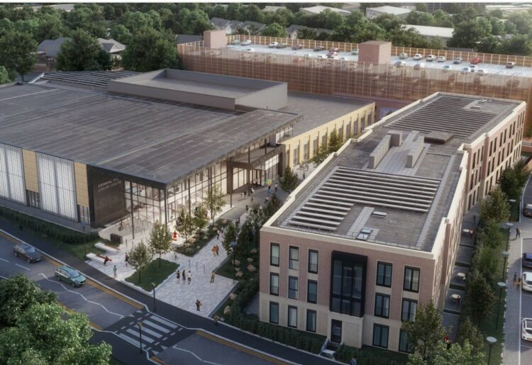 An architect's impression of the Carnival Hub development Picture: HLM Architects