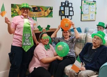 Residents and staff at Austen House in Lower Earley celebrated all things Irish.