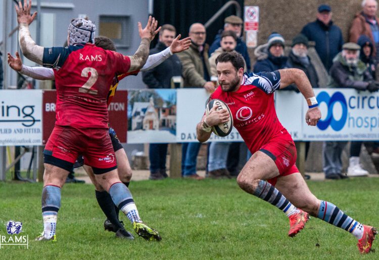 Jak Rossiter tries to make something happen for Rams