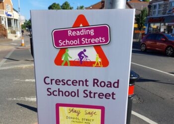 Reading Borough Council has been running School Streets outside a number of its schools Picture: Reading Borough Council