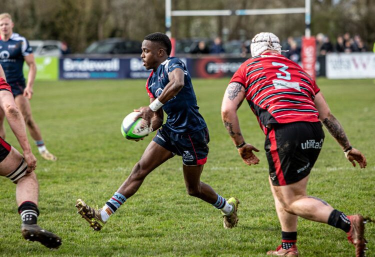 Ollie Monye tries to make something happen for Rams