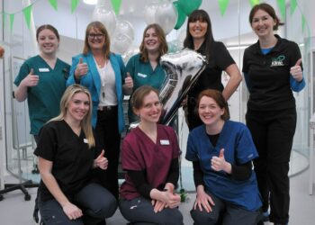 The "Vets Klinic" First Birthday Celebration held on Saturday in Woodley. The Vets Klinic team celebrate. Picture: Steve Smyth