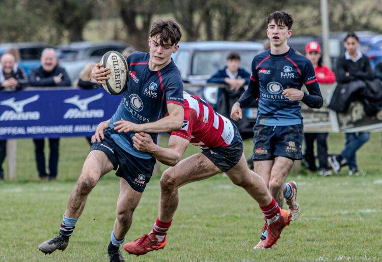 Patrick Brown is tackled at The Big Field