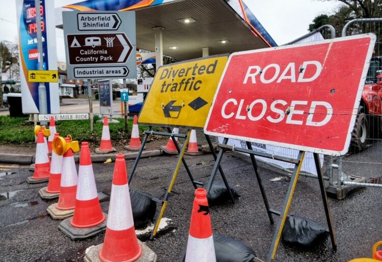 Work at California crossroads is expected to be completed by September. Pic: Andrew Batt