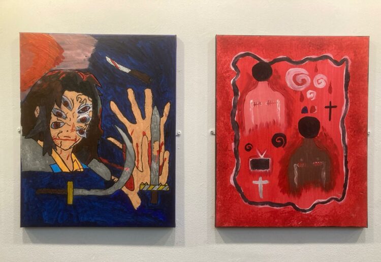 Students from Foundry College have been exhibiting their work at South Hill Park thanks to support from The Arts Society Wokingham