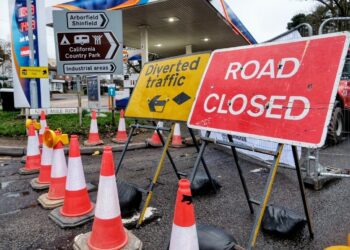 Work at California crossroads is expected to be completed by September. Pic: Andrew Batt
