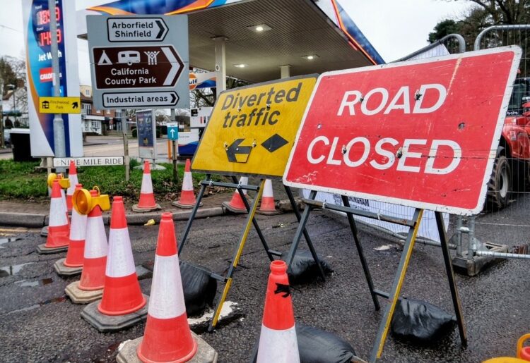 Work at California crossroads is expected to be completed by September. Pic: Andrew Batt
