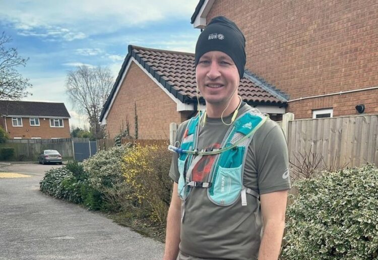 Oli FitzGerald, 40, is running the London marathon on Sunday to raise funds for Parents and Children Together (PACT), which provides support for children and families in the borough. Picture: via Parents and Children Together